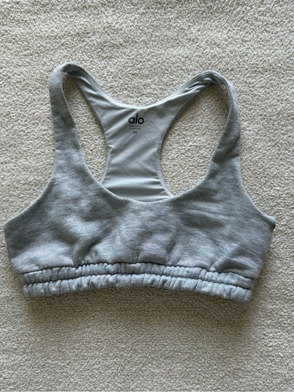 Alo Yoga Scoop Neck Sweatshirt Bra